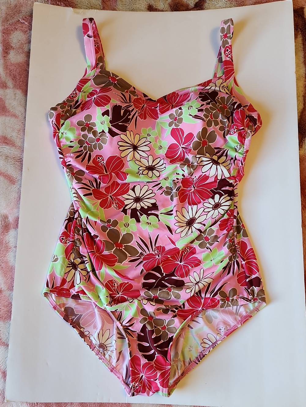 Pink Floral One-Piece Swimsuit🪸